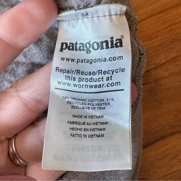 Patagonia Quilted Long Sleeve Shirt Women’s Large Light Brown - Picture 7 of 9